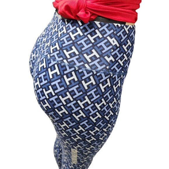 Tommy Hilfiger Performance Workout Pants-High-Rise Cotton Leggings Womens Small - Picture 4 of 11
